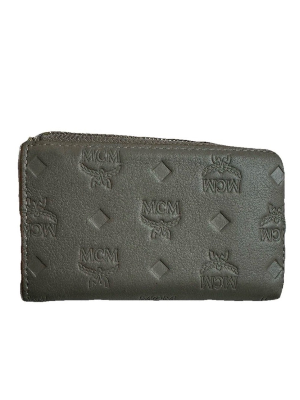MCM Klara Mini Monogram Zip Wallet